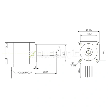 Двигатель шаговый FL28STH32-0674A фото