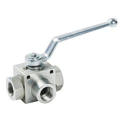 Гидравлический шаровый кран трехходовой PL3K-M42x2