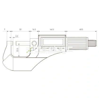 Микрометр цифровой PL5202-25 фото