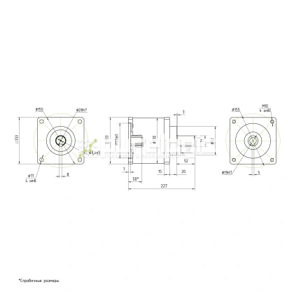 Редуктор планетарный 130PX24K-19K фото