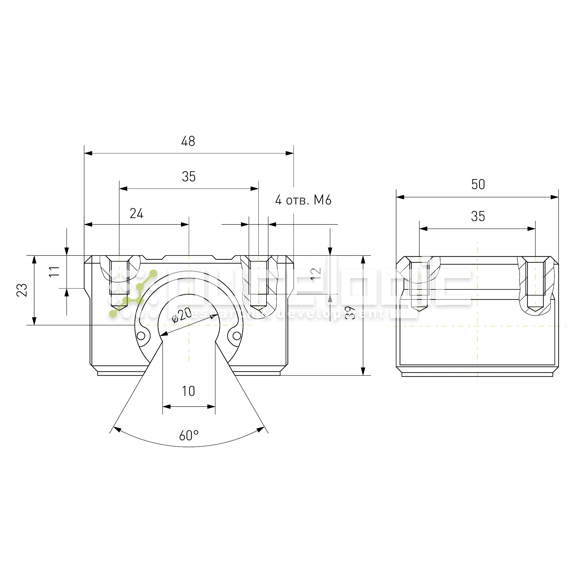 Модуль опорный SBR20 514 Модуль опорный SBR20 фото
