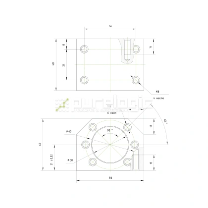 Держатель гайки ШВП DSG3205/3210 фото
