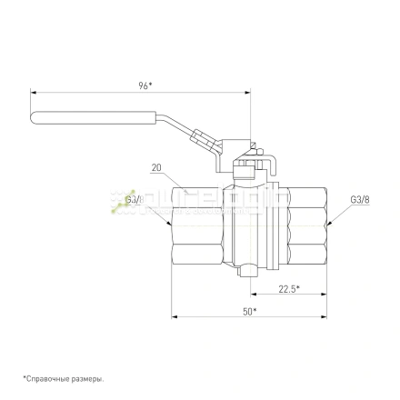 Кран шаровый S93C00 фото