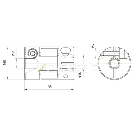 Муфта соединительная BF-3035-14-14 фото