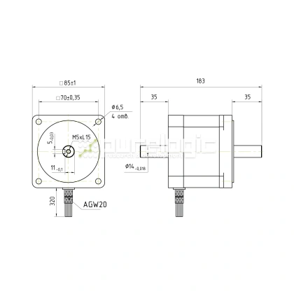 Двигатель шаговый PL86HD151-D14 11 293 Двигатель шаговый PL86HD151-D14 фото
