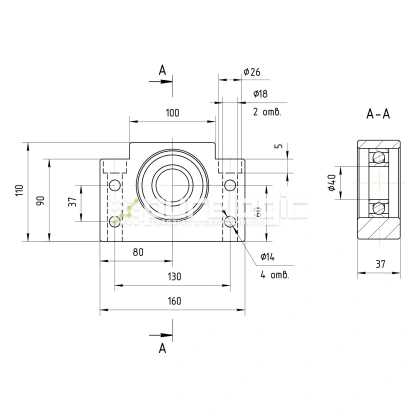 Опора ШВП Hiwin BF40-C5 18 959 Опора ШВП Hiwin BF40-C5 фото