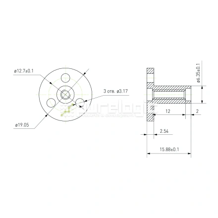 Гайка TRF-3.5x1 фото