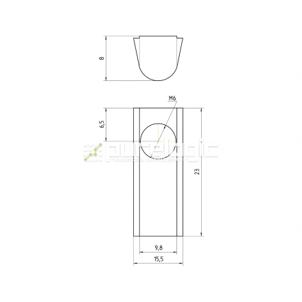 Гайка Т-образная 45TH6 фото