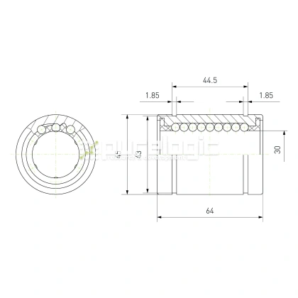 Втулка шариковая LM30 фото