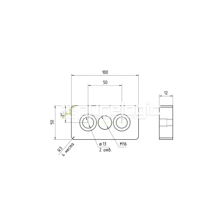Пластина 50100EGJ-M16 фото