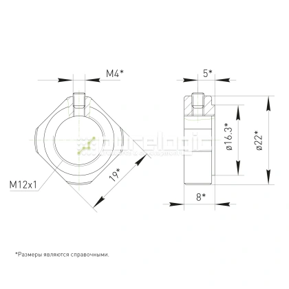 Стопорная гайка BS-M12x1 фото