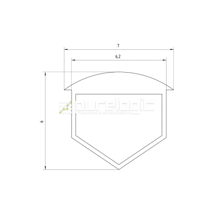 Заглушка пазовая RC6 фото