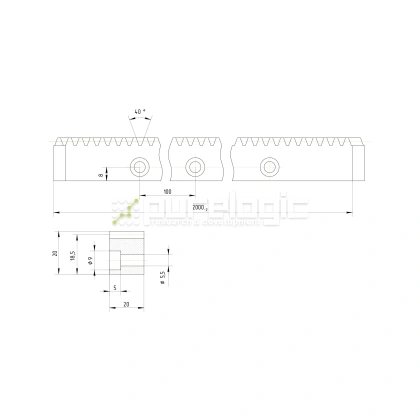 Рейка прямозубая RS1.5-2020 4 291 Рейка прямозубая RS1.5-2020 фото