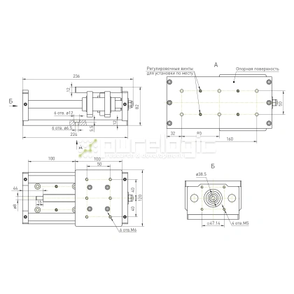 Модуль линейного перемещения PLLM-11-100 фото