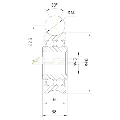 Опорный ролик LFR5208-40NPP фото