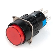 Кнопка на блок с подсветкой AD16-22AD-220V-RED