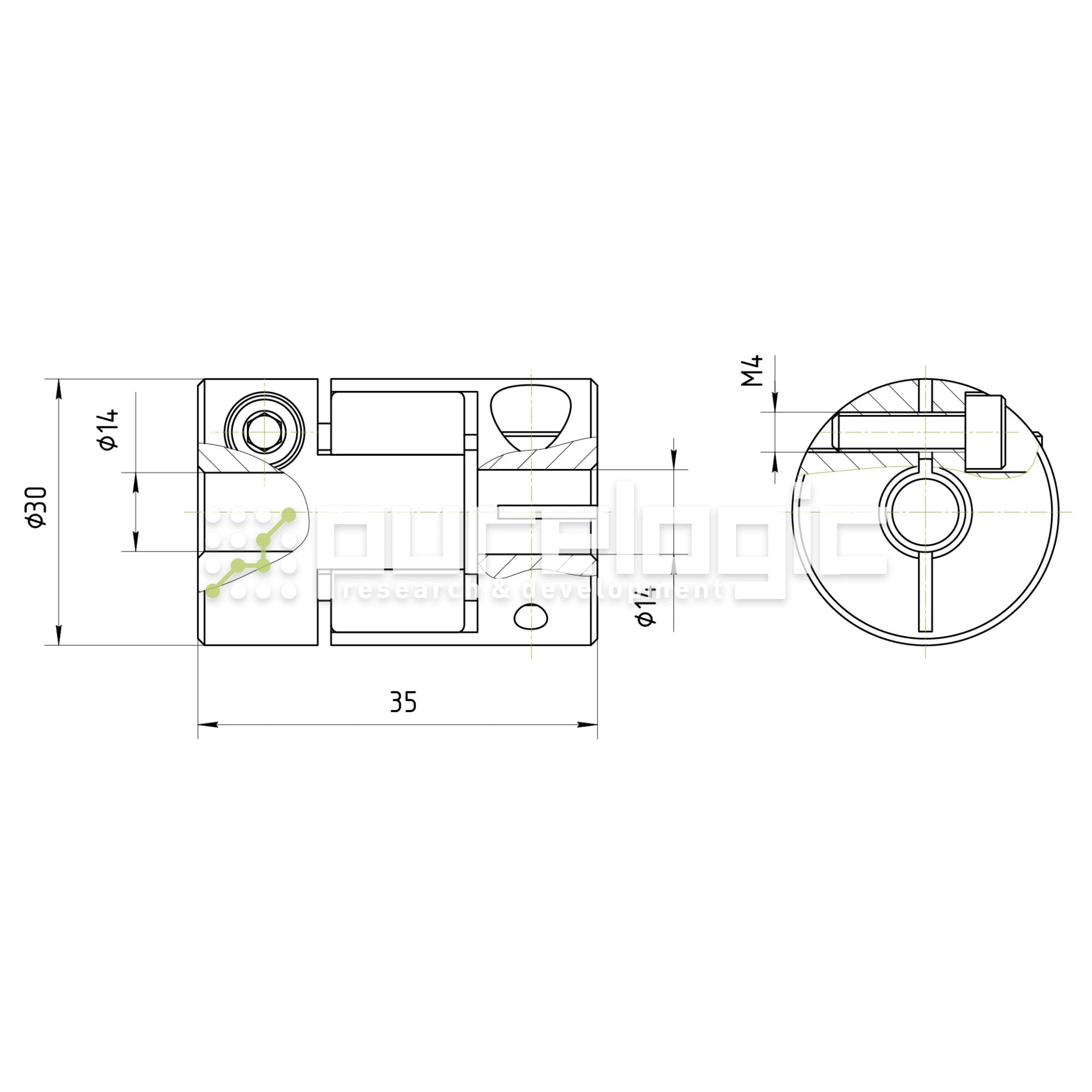 Муфта соединительная BF-3035-14-14 1 312 Муфта соединительная BF-3035-14-14 фото