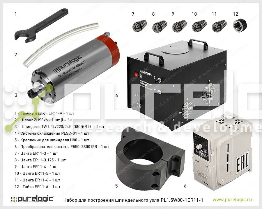Набор для шпиндельного узла PL1.5W80-1ER11-1 92 585 Набор для шпиндельного узла PL1.5W80-1ER11-1 фото