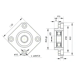 Опора ШВП подшипниковая FF15-C5 3 904 руб. Опора ШВП подшипниковая FF15-C5