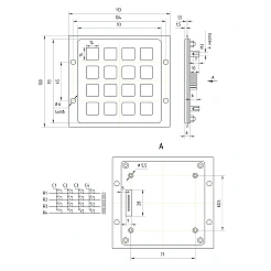 Промышленная клавиатура CT-KPS02-16RMM 6 124 руб. Промышленная клавиатура CT-KPS02-16RMM