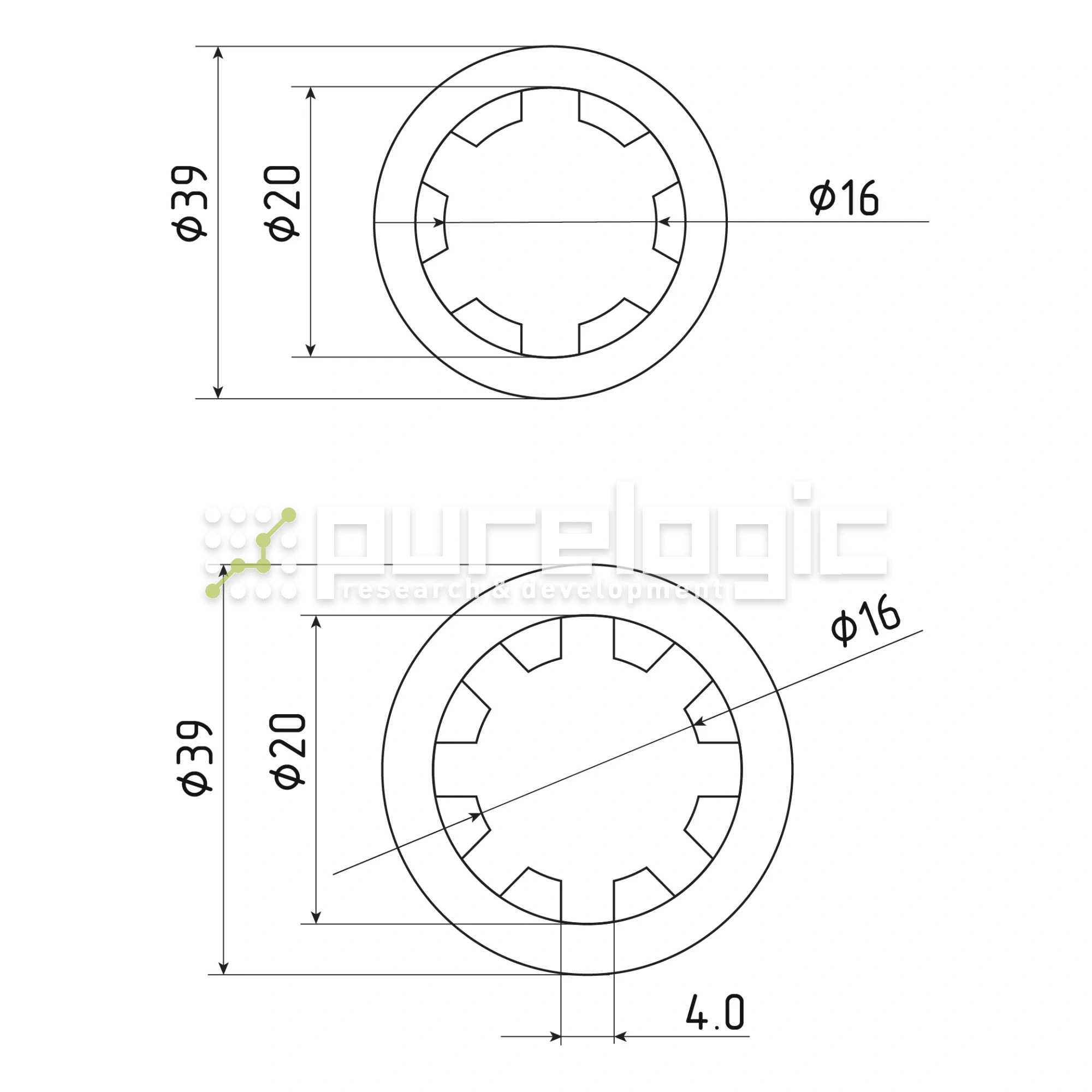 Шлицевая втулка SN-16x20 2 511 Шлицевая втулка SN-16x20 фото