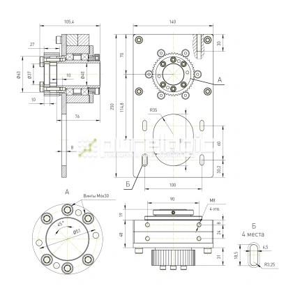 Модуль вращающейся гайки ШВП RY-MRN25 29 104 Модуль вращающейся гайки ШВП RY-MRN25 фото