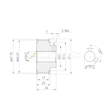 Шкив зубчатый BLA-30-5M-15-B-P10 1 721 Шкив зубчатый BLA-30-5M-15-B-P10 фото