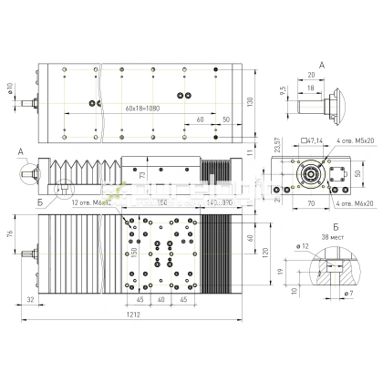 Модуль линейного перемещения PLLM-61H-10750 113 745 Модуль линейного перемещения PLLM-61H-10750 фото