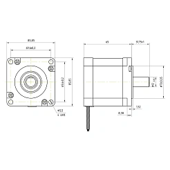 Двигатель шаговый FL86STH65-2808B 7 220 руб. Двигатель шаговый FL86STH65-2808B