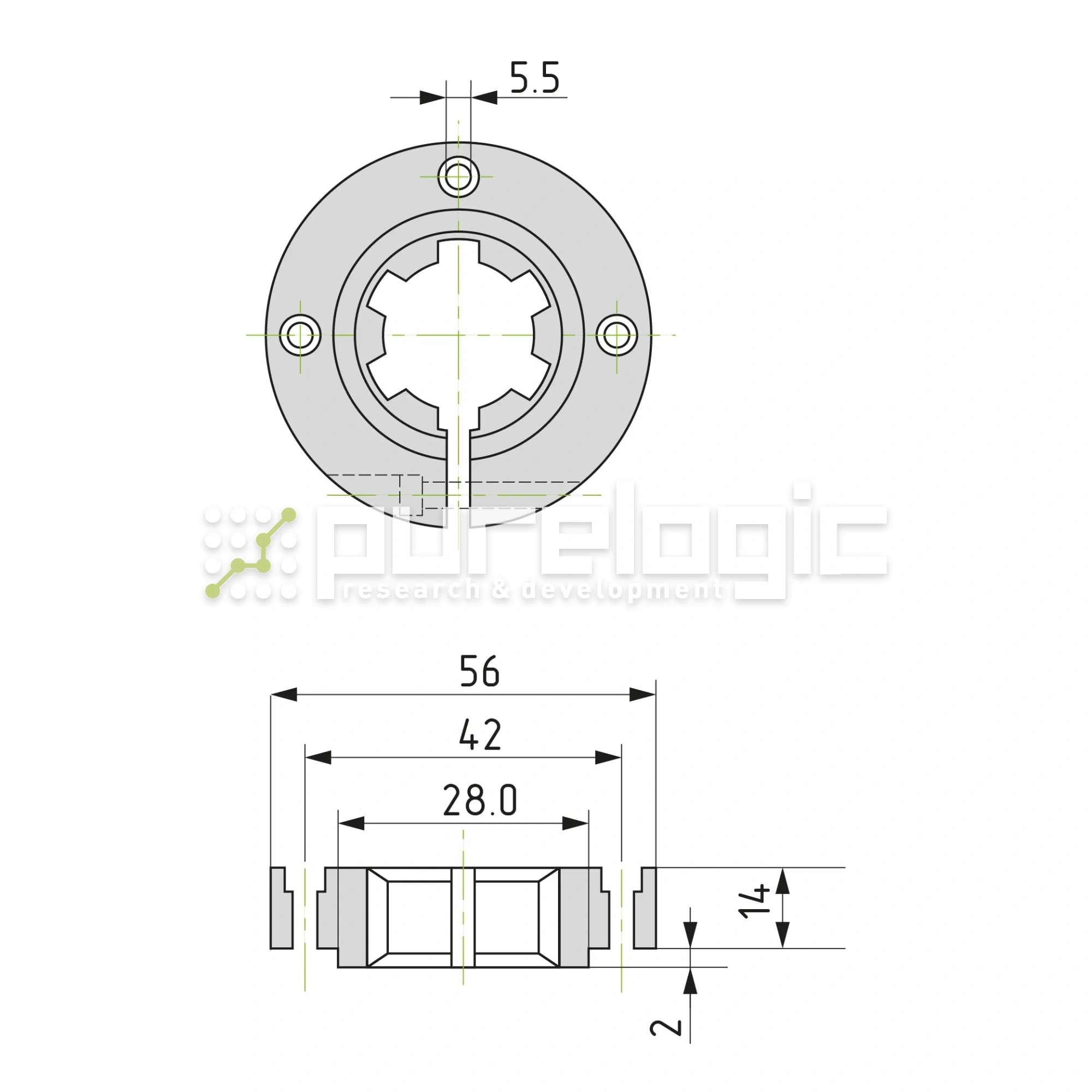 Опора шлицевого вала SH-18x22 4 467 Опора шлицевого вала SH-18x22 фото