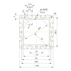 Профиль алюминиевый HC100100-8 16 877 руб. Профиль алюминиевый HC100100-8
