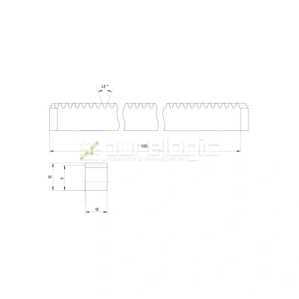 Рейка косозубая RH1-1010 3 164 Рейка косозубая RH1-1010 фото