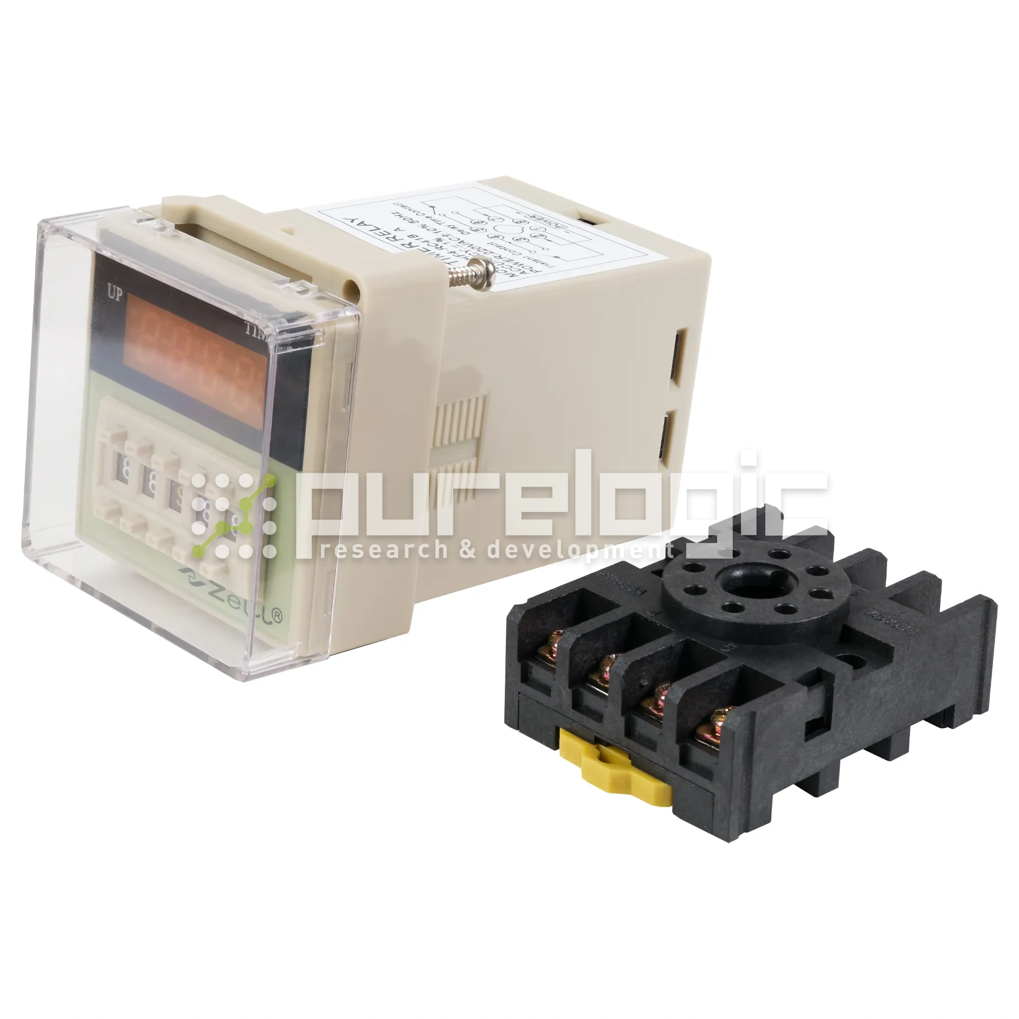 Цифровой таймер HF4-RC41B + разъем SHX02 736 Цифровой таймер HF4-RC41B + разъем SHX02 фото