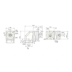 Редуктор планетарный угловой 90WPLF20K-19S 46 753 руб. Редуктор планетарный угловой 90WPLF20K-19S