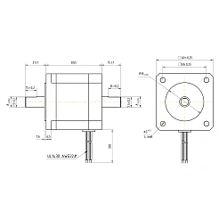 Двигатель шаговый биполярный 60CM30X-SZ 5 564 руб. Двигатель шаговый биполярный 60CM30X-SZ