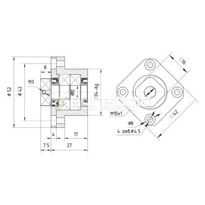 Опора ШВП подшипниковая FK10 2 023 Опора ШВП подшипниковая FK10 фото