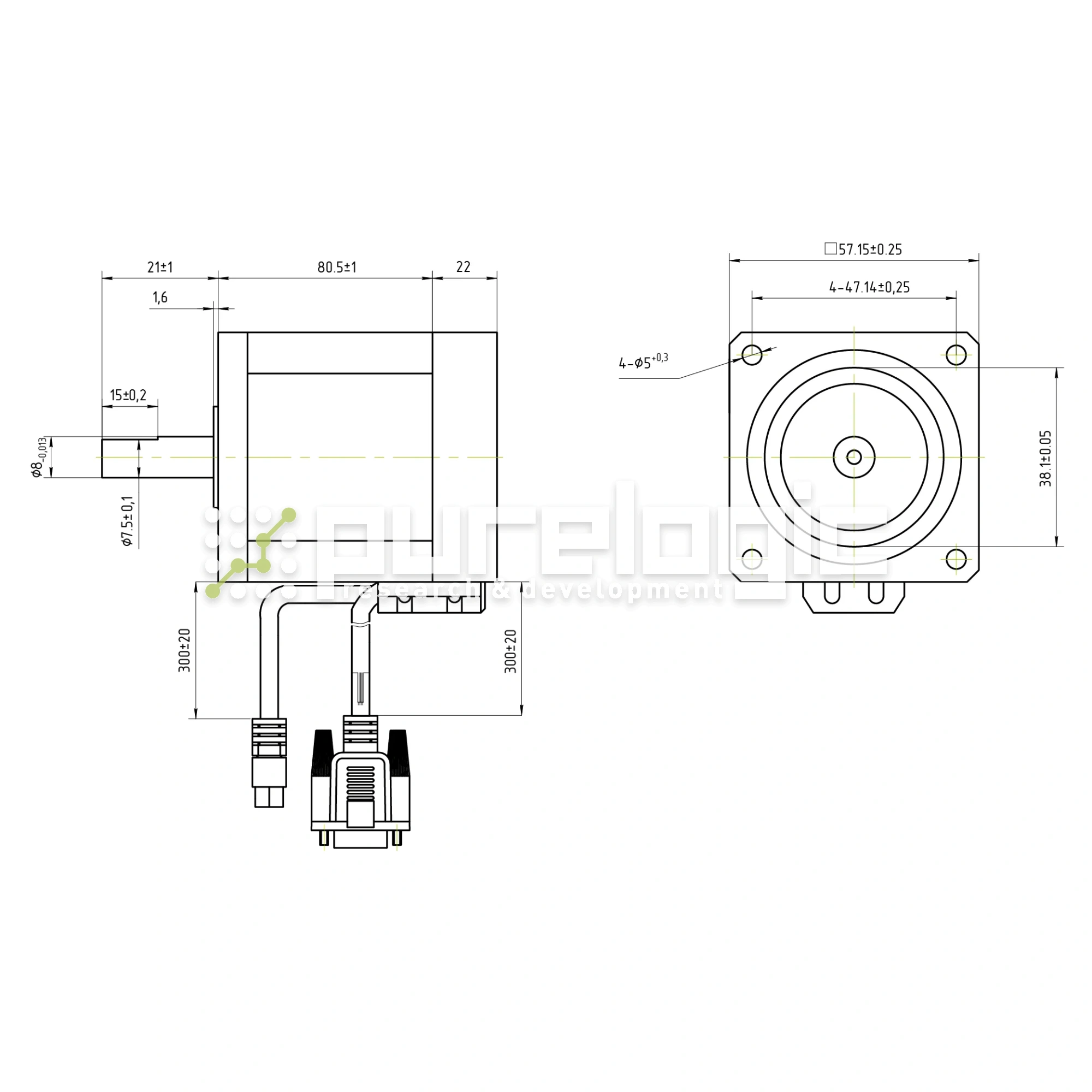 Двигатель шаговый с энкодером YK257EC76E1 10 940 Двигатель шаговый с энкодером YK257EC76E1 фото