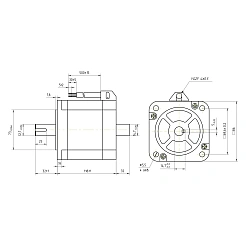 Двигатель шаговый биполярный 86CM85-SZ 8 530 руб. Двигатель шаговый биполярный 86CM85-SZ