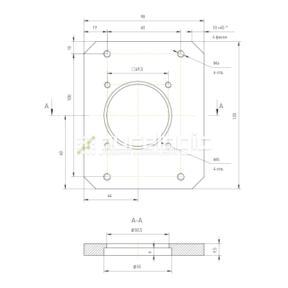 Кронштейн двигателя RY-MB60 3 134 Кронштейн двигателя RY-MB60 фото