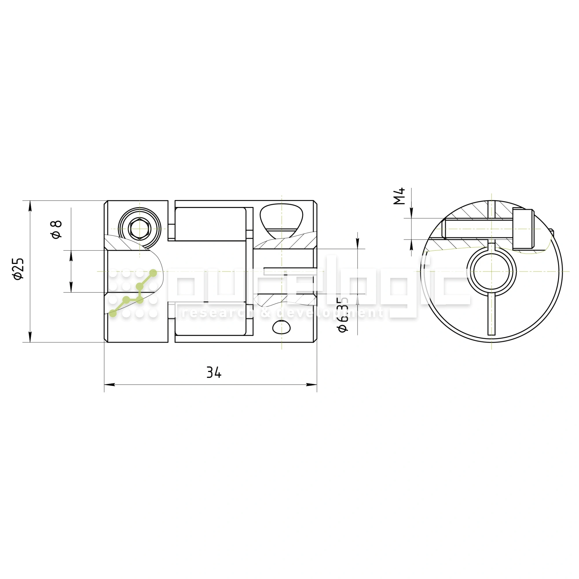 Муфта соединительная BF-3035-6.35-8 1 309 Муфта соединительная BF-3035-6.35-8 фото