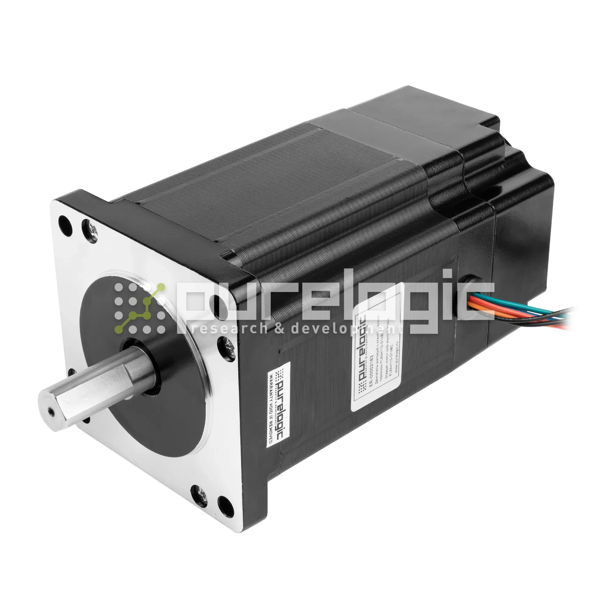 Двигатель шаговый с тормозом PL86H113-D14BC 17 089 Двигатель шаговый с тормозом PL86H113-D14BC фото